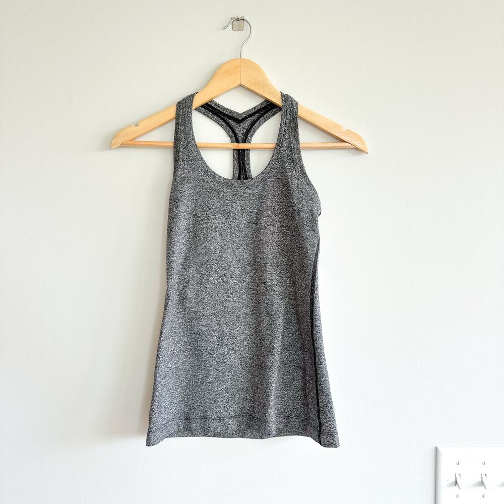 Lululemon Cool Racerback Tank Top Heathered Gray